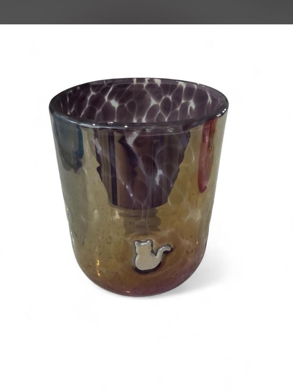 Anthropologie The Limited Edition Marquee Icon Juice Glass 17.25 OZ White Cat - Picture 5 of 6